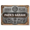 My Papa Can Fix Everything - Family Personalized Custom Home Decor Metal Sign - Father's Day, House Warming Gift For Dad