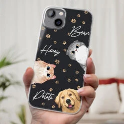 My Lovely Fur Baby - Dog & Cat Personalized Custom Clear Phone Case - Gift For Pet Owners, Pet Lovers -Pawfect House Store thumb 2 black