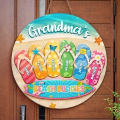 There's No Place Like Home Except Grandma's - Family Personalized Custom Shaped Home Decor Wood Sign - Summer Vacation, House Warming Gift For Grandma -Pawfect House Store thumb 2 232daee6 d3ec 468e 8119 cd9a808643c6