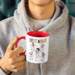 Custom Photo Best Nana Ever - Family Personalized Custom Accent Mug - Birthday Gift For Mom, Grandma -Pawfect House Store thumb 3 4800d9d8 0c1c 4efb 8139 9dcb3a7e8008