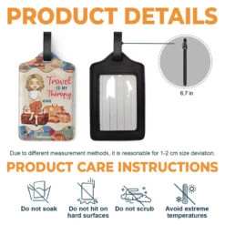 It's On My List - Travel Personalized Custom Luggage Tag - Holiday Vacation Gift, Gift For Adventure Travel Lovers -Pawfect House Store thumb 3 61d5adb0 4751 4574 9fc4 cdbe7717f8d8