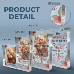 Custom Photo My Favorite Place In All The World - Couple Personalized Custom Rectangle Shaped Acrylic Plaque - Gift For Husband Wife, Anniversary -Pawfect House Store thumb 3 63ba1917 e544 4844 b9c2 cda7ceb0d69e