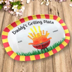 My Daddy, My Master - Family Personalized Custom Platter - Father's Day, Birthday Gift For Dad -Pawfect House Store thumb 3 86dd5878 5c1a 4b36 9a23 8ea4875e5ecb