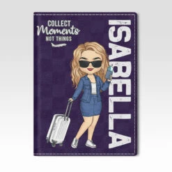 Born To Explore The World - Travel Personalized Custom Passport Cover, Passport Holder - Holiday Vacation Gift, Gift For Adventure Travel Lovers -Pawfect House Store thumb 3 9da8bc99 1be9 45d3 b779 370579cba0c8