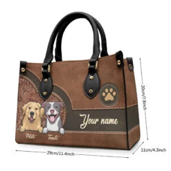 Life Is Better With Fur Baby - Dog & Cat Personalized Custom Leather Handbag - Gift For Pet Owners, Pet Lovers -Pawfect House Store thumb 3 ebbeca8e d16c 486c 9868 6c12b0d90566