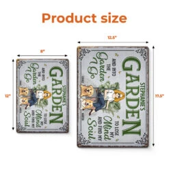 Into This Garden I Go To Lose My Mind And Find My Soul - Dog Personalized Custom Home Decor Metal Sign - House Warming Gift For Pet Owners, Pet Lovers, Gardening Lovers -Pawfect House Store thumb 4 0b8c1ace 3360 4ab7 817e 4ec26c66ddcf