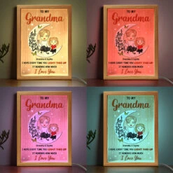 You Are The Best Grandma - Family Personalized Custom Frame Light Box - Birthday Gift For Mom, Grandma -Pawfect House Store thumb 4 0cdec214 94bb 40eb a0ea e527ed0ee7dd