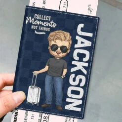 Born To Explore The World - Travel Personalized Custom Passport Cover, Passport Holder - Holiday Vacation Gift, Gift For Adventure Travel Lovers -Pawfect House Store thumb 4 1 599e09ea 471c 429f a993 e6f7fb3cf529