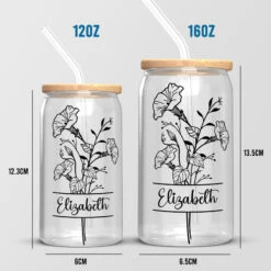 Be Yourself - Personalized Custom Glass Cup, Iced Coffee Cup - Birthday Gift, Gift For Yourself -Pawfect House Store thumb 4 22f301d8 e72c 42d3 b8d4 c41d147809bb