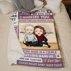 The Love Of My Life - Couple Personalized Custom Blanket - Gift For Husband Wife, Anniversary -Pawfect House Store thumb 4 418aa3fa 1f39 4b9d addf b018ec31d842