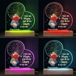 Love You More Than All The Stars - Couple Personalized Custom Heart Shaped 3D LED Light - Gift For Husband Wife, Anniversary -Pawfect House Store thumb 4 af7394c3 78c5 42e1 a88d bcb04f92e0cf
