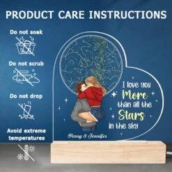 Love You More Than All The Stars - Couple Personalized Custom Heart Shaped 3D LED Light - Gift For Husband Wife, Anniversary -Pawfect House Store thumb 5 a18df755 dc53 4239 a5aa 828acb25b835