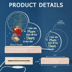 Love You More Than All The Stars - Couple Personalized Custom Heart Shaped 3D LED Light - Gift For Husband Wife, Anniversary -Pawfect House Store thumb 6 f57bc19a 5f8d 4fe9 a59f 7d24246cb868