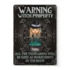 You Will Be Used As Ingredients - Personalized Custom Home Decor Witch Metal Sign - Halloween Gift For Witches, Yourself