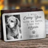 Custom Photo They Lived, They Loved, They Purred - Memorial Personalized Custom Aluminum Wallet Card - Sympathy Gift For Pet Owners, Pet Lovers