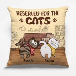 Reserved For The Cats - Cat Personalized Custom Pillow - Christmas Gift For Pet Owners, Pet Lovers