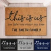 Our Life Our Story Our Home - Family Personalized Custom Decorative Mat - Gift For Family Members