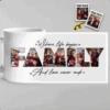 Where Love Never Ends - Family Personalized Custom Mug - Gift For Family Members