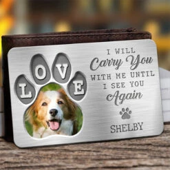 Custom Photo Much Loved Never Forgotten - Memorial Personalized Custom Aluminum Wallet Card - Sympathy Gift For Pet Owners, Pet Lovers