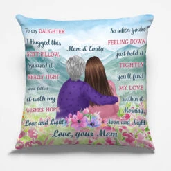 My Sweet Daughter - Family Personalized Custom Pillow - Birthday Gift From Mom