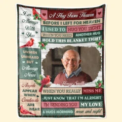 Custom Photo I Have An Angel In Heaven - Memorial Personalized Custom Blanket - Christmas Gift, Sympathy Gift For Family Members