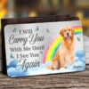 Custom Photo My Best Friend Has Four Paws - Memorial Personalized Custom Aluminum Wallet Card - Sympathy Gift For Pet Owners, Pet Lovers