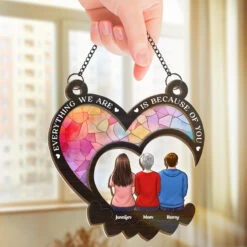 You Will Always Be My Little Girl - Family Personalized Window Hanging Suncatcher - Mother's Day, Gift For Mom -Pawfect House Store thumb2 beccfb52 087c 4550 958d fc574f2e7555