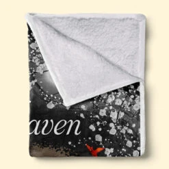 Custom Photo A Hug From Heaven - Memorial Personalized Custom Blanket - Christmas Gift, Sympathy Gift For Family Members -Pawfect House Store thumb2 c13149df f32e 4e58 a365 75d12b2afbe2