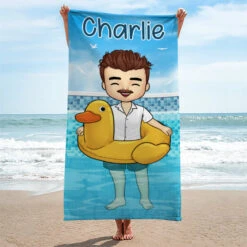 Let's Make A Plash At The Pool Party - Bestie Personalized Custom Beach Towel - Gift For Best Friends, BFF, Sisters -Pawfect House Store thumb2 cd5633e5 4b12 4208 b5d4 e204e957948d