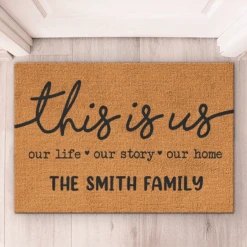 Our Life Our Story Our Home - Family Personalized Custom Decorative Mat - Gift For Family Members -Pawfect House Store thumb2 ebc46f6a 5b55 476c 8581 f0c24e0e28bd