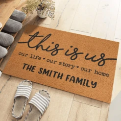 Our Life Our Story Our Home - Family Personalized Custom Decorative Mat - Gift For Family Members -Pawfect House Store thumb3 14acca92 1abb 42f1 af86 c10105382d93