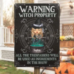 You Will Be Used As Ingredients - Personalized Custom Home Decor Witch Metal Sign - Halloween Gift For Witches, Yourself -Pawfect House Store thumb3 1 6893ca82 4ade 4e17 88da 0e5f38a037bb