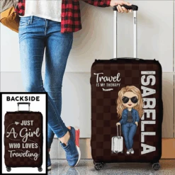 Personalized Custom Luggage Cover - Gift For Traveling Lovers, Travel Essentials For Women, Luggage Covers For Suitcase, Vacation Must Haves, Travel Gifts For Women, Honeymoon Essentials -Pawfect House Store thumb3 234e72d9 00b4 4fcb afd8 8812e16f72af