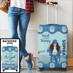 The Sky Is Calling And I Must Go - Travel Personalized Custom Luggage Cover - Gift For Traveling Lovers -Pawfect House Store thumb3 3c495880 42ef 4291 9409 fa464bdf7607