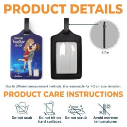 A Lifetime Of Adventure Together - Travel Personalized Custom Luggage Tag - Holiday Vacation Gift, Gift For Adventure Travel Lovers, Husband Wife, Anniversary -Pawfect House Store thumb3 414ad6af 6551 4c68 a102 266e3cc8f59b