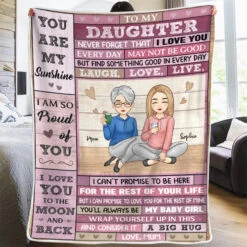 To My Beautiful Daughter - Family Personalized Custom Blanket - Christmas Gift From Mom -Pawfect House Store thumb3 45138ad1 6842 4dd6 8def 33c8f03f7406