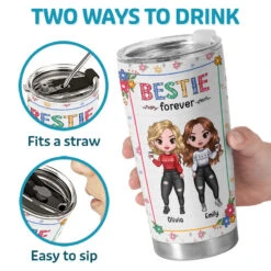To My Best Friend - Bestie Personalized Custom Tumbler - Christmas Gift For Best Friends, BFF, Sisters -Pawfect House Store thumb3 47c0ce45 de25 4782 9ae4 43cc6d1cf4b4