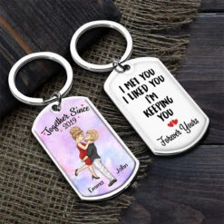 I Love You Endlessly - Couple Personalized Custom Keychain - Gift For Husband Wife, Anniversary -Pawfect House Store thumb3 489cbe5b 0cb2 4fc1 a15f f89b4a373281