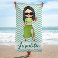 Happiness Comes In Waves - Bestie Personalized Custom Beach Towel - Gift For Best Friends, BFF, Sisters -Pawfect House Store thumb3 abb4c292 1773 436c add1 c21b449e3f6e