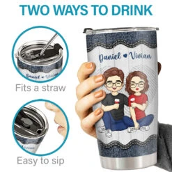 I Promise To Always Be By Your Side - Couple Personalized Custom Tumbler - Gift For Husband Wife, Anniversary -Pawfect House Store thumb3 ad2cb6da a7a3 4811 ae47 4758106f4987