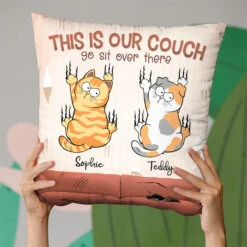 Life Is Better On The Couch - Cat Personalized Custom Pillow - Christmas Gift For Pet Owners, Pet Lovers -Pawfect House Store thumb3 bd80c105 dfc2 4efa 8a5b a07d9fb594d6