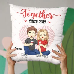 Falling In Love All Over Again - Couple Personalized Custom Pillow - Gift For Husband Wife, Anniversary -Pawfect House Store thumb3 c6fff2ab 53aa 4068 afff 39e4797ea8b7