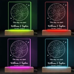 Our Forever Began - Couple Personalized Custom Shaped 3D LED Light - Gift For Husband Wife, Anniversary -Pawfect House Store thumb4 14067ea6 88f5 421b abae 9b31dc4a3563