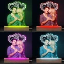 Custom Photo I Still Totally Want You To The End - Couple Personalized Custom Shaped 3D LED Light - Upload Photo Gift For Husband Wife, Anniversary -Pawfect House Store thumb4 2e53fff7 9fbc 4111 af72 16d1bf34ae30
