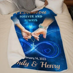 Love You Till The End - Couple Personalized Custom Blanket - Gift For Husband Wife, Anniversary -Pawfect House Store thumb4 6db0be4f 1d14 4c0b 82b2 e2f36d335a54