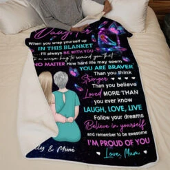 Like Mother Like Daughter - Family Personalized Custom Blanket - Christmas Gift From Mom -Pawfect House Store thumb4 6f6ef933 4221 40c9 bdcb 9ac0ff04520c
