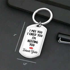 Our Love Story Is My Favorite - Couple Personalized Custom Keychain - Gift For Husband Wife, Anniversary -Pawfect House Store thumb4 7a549850 8c15 4f22 99b6 7b83032886f5