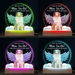 Custom Photo I Can Even Fly With My New Wings - Memorial Personalized Custom Shaped 3D LED Light - Sympathy Gift For Pet Owners, Pet Lovers -Pawfect House Store thumb4 858c3ecb 9bf6 4517 af50 8406ff5fbc5e
