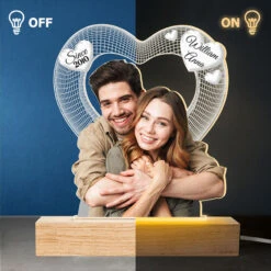 Custom Photo I Love You - Couple Personalized Custom Shaped 3D LED Light - Upload Photo Gift For Husband Wife, Anniversary -Pawfect House Store thumb4 9a42f102 d345 4d93 a65a edae9ea77bb7