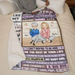 To My Beautiful Daughter - Family Personalized Custom Blanket - Christmas Gift From Mom -Pawfect House Store thumb4 aa593686 ecd1 4a1e 9eba d2273d336f13